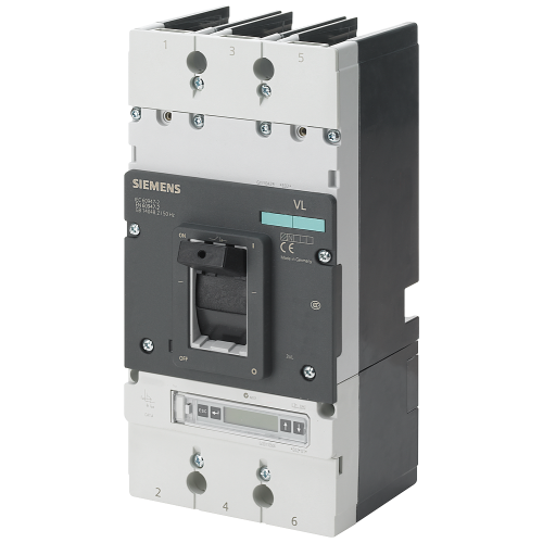 circuit breaker VL400N standard breaking capacity Icu=55kA, 415V AC 3-pole, motor/generator prot. El