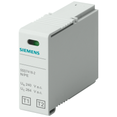 Plug-in part type 1/type 2, N-PE, rated voltage UN 240 V AC UC 264 V AC, IIMP 50 kA