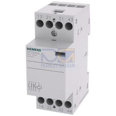 INSTA contactor with 2 NO contacts and 2 NC Contact for 230 V AC, 400V 25A Control 230 V AC 220 V DC