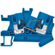 Terminal, iPo plug-in connection, installation terminal, through-type terminal, 6 mm&sup2;, blue