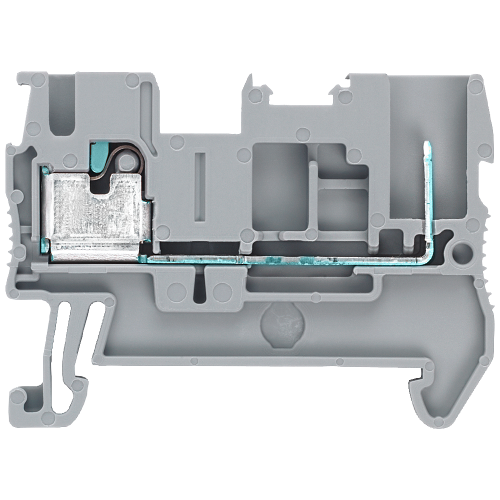 hybrid 2.5 mm2, 2.5 mm2, 5.2 mm width gray COMBI and IPO connection