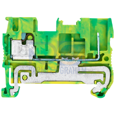 Hybrid 2.5 mm2, PE 2.5 mm2, 5.2 mm width green-yellow COMBI and IPO connection