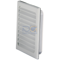 Outlet filter, cutout: B: 92 mm, H: 92 mm, RAL 7035, IP54