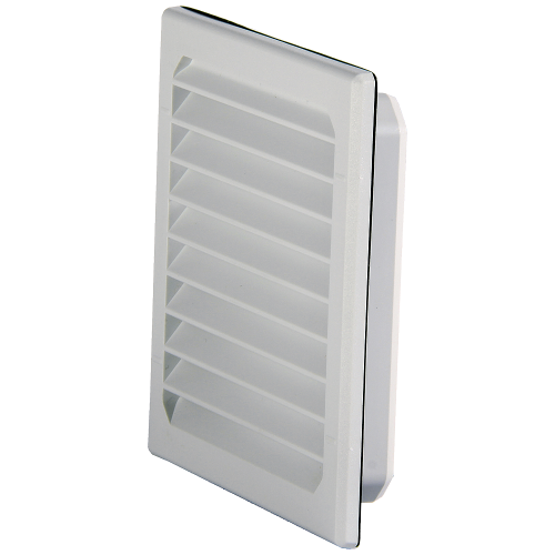 Outlet filter, cutout: B: 92 mm, H: 92 mm, RAL 7035, IP54