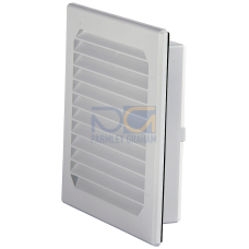 Outlet filter, cutout: B: 125 mm, H: 125 mm, RAL 7035, IP54