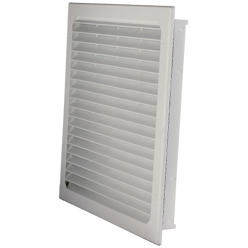 Outlet filter, Extract: W: 292 mm, H: 292 mm, RAL 7035, IP54,