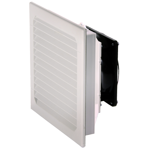 Filter fan, cutout: W: 177 mm, H: 177 mm, RAL 7035, IP54, EMC