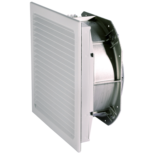 Filter fan, cutout: W: 292 mm, H: 292 mm, RAL 7035, IP54