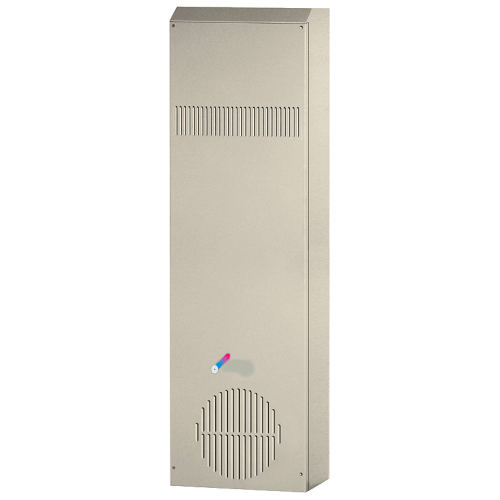 Heat exchanger air/air specific thermal power 80 W/K 230 V AC RAL7035