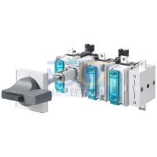 63 A, 4-pole, with 8UC7 door-coupling rotary operating mechanism (black handle)