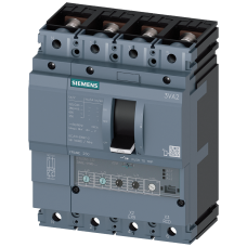 circuit breaker 3VA2 IEC Frame 250 breaking capacity class C Icu=110 kA @ 415 V 4-pole, line protection ETU350, LSI, In=250 A overload protection I...
