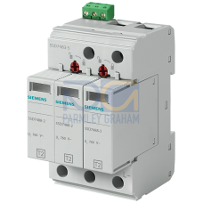 Surge arrester, Type 2, pluggable protective modules, UC 750V AC, 3-pole, for 4-wire networks (L1, L