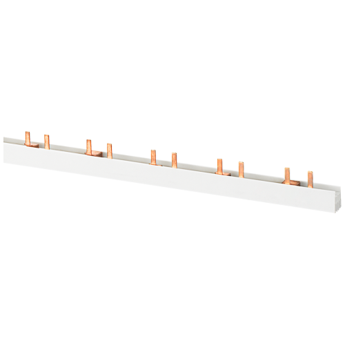 Pin busbar, 4-phase 10 mm2, 52 MW, insulation, gray, can be cut for AFDD