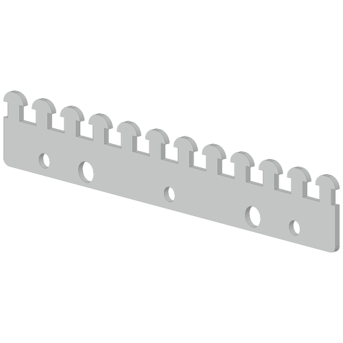 SIVACON, toothed bar, L: 100 mm, zinc-plated