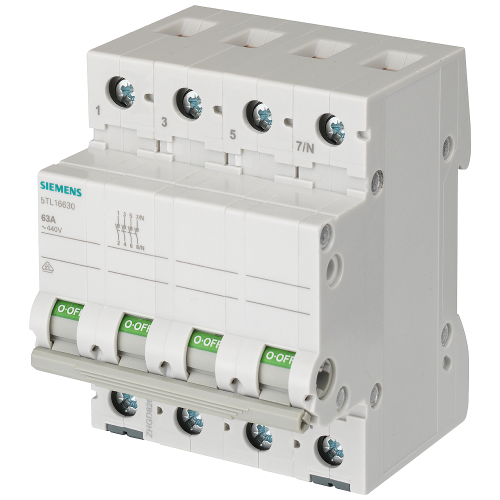 OFF switch 80 A 3-pole+N.