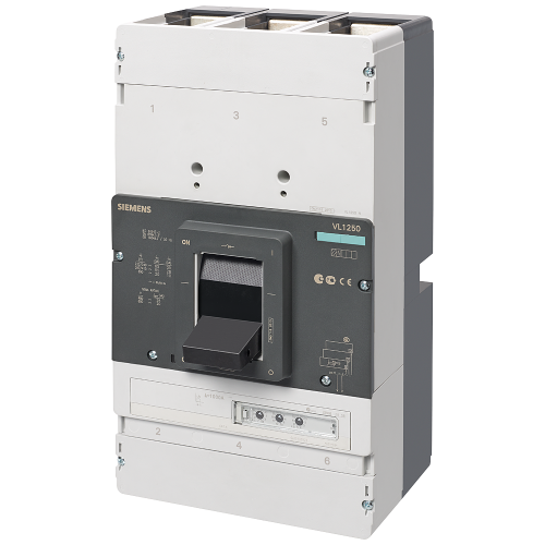 circuit breaker VL1250N standard breaking capacity Icu=55kA, 415V AC 3-pole, line protection trip un