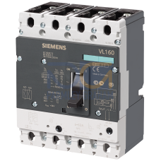 circuit breaker VL160N standard breaking capacity Icu=55kA, 415V AC 4-pole, line protection Trip Unit TM, LI In=100A, rated current IR=80...100A, o...