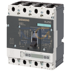 circuit breaker VL250N standard breaking capacity Icu=55kA, 415V AC 4-pole, line protection Electronic Trip Unit LCD ETU40, LI/LS/LSI In=250A, rate...