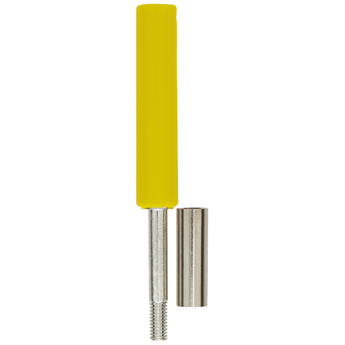 Test adapter yellow for measuring transformer terminal yellow