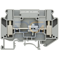 Instrument isolating terminal, 6 mm2 gray, screw fixing, 2 connections, isolating terminal 6 mm2