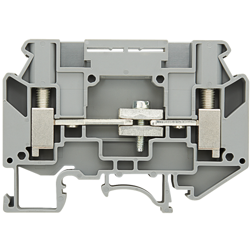 Instrument isolating terminal, 6 mm2 gray, screw fixing, 2 connections, isolating terminal 6 mm2