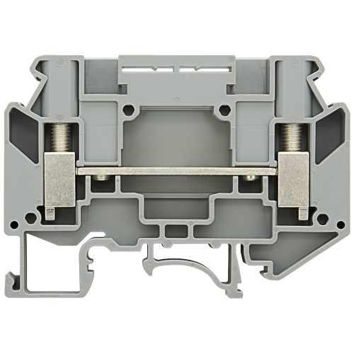 Instrument isolating terminal, 6 mm2 through-type, screw fixing, 2 connections, isolating