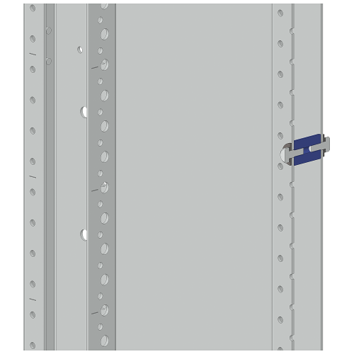 Earthquake assembly kit, for the stabilization of an intermediate panel
