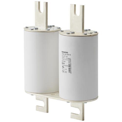 SITOR fuse link, with slotted blade contacts, 2 x NH3L, In: 1600 A