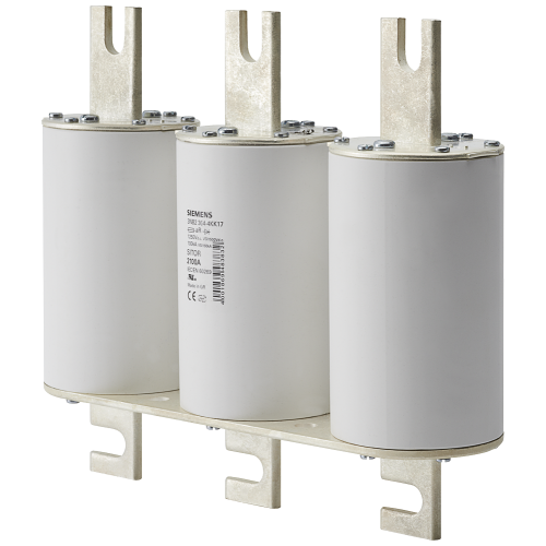 SITOR fuse link, with slotted blade contacts, 3 x NH3L, In: 2400 A