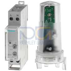 Twilight switch with light sensor 230 V, 50/60 Hz, 1 MW, 100 kilolux, IP30