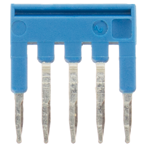 5-pole connecting comb 3.5 mm blue