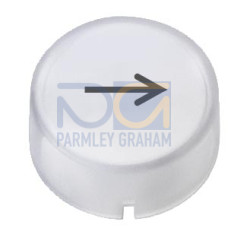 Insert cap for illuminated pushbutton/pushbutton high clear with symbol: Movement arrow direction