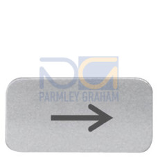 Labeling plate for 3SB2 symbol: Motion in arrow direction*