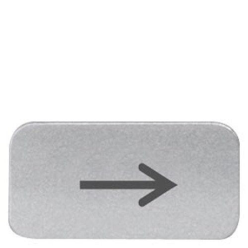 Labeling plate for 3SB2 symbol: Motion in arrow direction*
