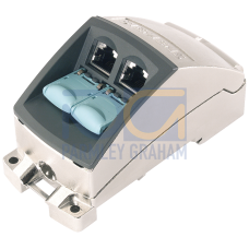 IE FC RJ45 modular outlet base module, 2FE, replaceable insert for 2x 100 Mbps-SS