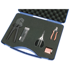 PB plastic fiber-optic, BFOC polishing set, sufficient for 100 BFOC connectors