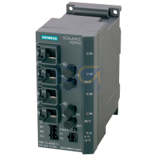 SCALANCE X204-2, managed IE switch, 4x 10/100 Mbit/s RJ45 ports, 2x 100 Mbit/s Multimode BFOC, LED d
