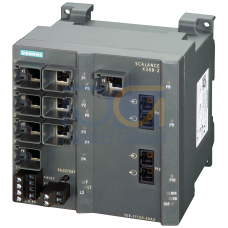 SCALANCE X308-2, managed plus IE switch, 2x 1000 Mbit/s MM SC 1x 10/100/1000 Mbit/s and 7x 10/100 Mbit/s RJ45 ports, LED diagnostics, error signaling