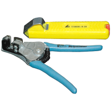 PB plastic FO stripping tool set, tool set 1x cable stripper + 1x round cut pliers