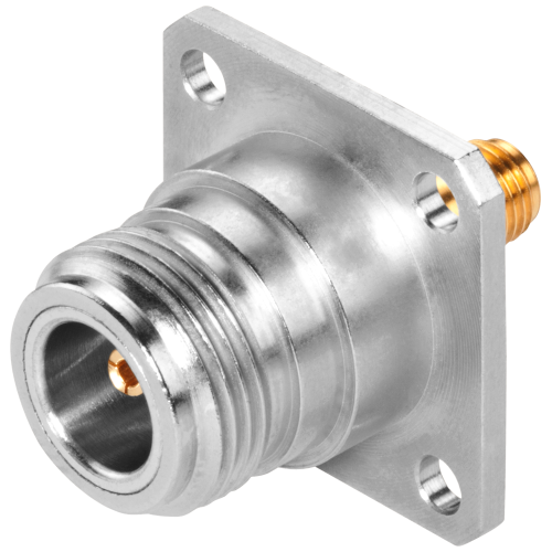 RCoax N-Connect SMA Female/Female cabinet bushing