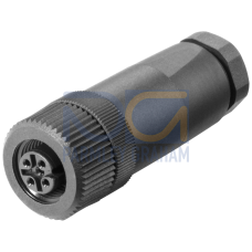 IE Power M12 Cable Connector PRO, connection socket for SCALANCE W-700