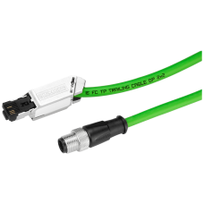 IE Connecting Cable M12-180/IE FC RJ45 Plug-145, IE FC Trailing Cable GP Pre-Assembled with M12 Connector (D-Coded) A. IE FC Rj 45 Plug, Length 5.0M