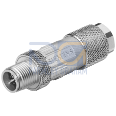 IE FC M12 PLUG PRO 4x2 M12 connector, axial cable outlet, X-coded, 1 unit