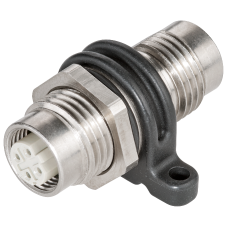 IE Panel Feedthrough PRO, cabinet feedthrough for coupling M12 plugs