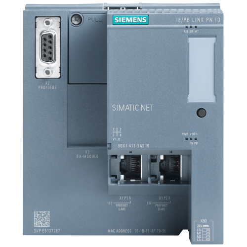 IE/PB LINK PN IO, gateway between IE and PROFIBUS, with PN IO functionality