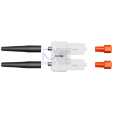 MM FO SC-con Set; 10 Duplex Connect. F. FO Cable; Standard-, Trailing-, Indoor- and Marine Approve
