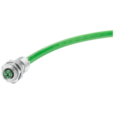 IE FC M12 Cable Connector PRO 4x 2, M12 plug-in connector, X-cod., 1 unit