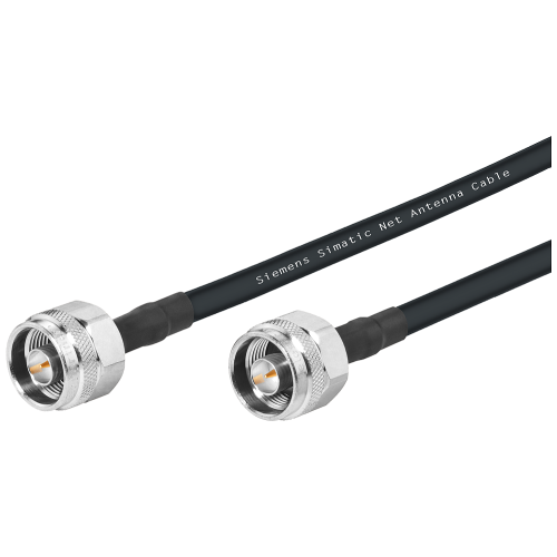 IWLAN 2x N-Connect Male/Male flexible connection cable, railway, 5 m