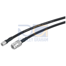 IWLAN 1x QMA / 1x N-Connect Male/Female flexible adapter cable, railway, 1 m
