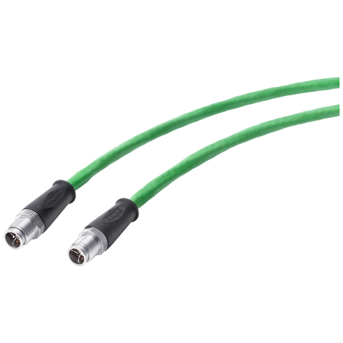 IE TP Cord M12-180/M12-180 pre-assembled IE Flexible Cable with 2 M12 connectors (X-coded) Length 2.0 m